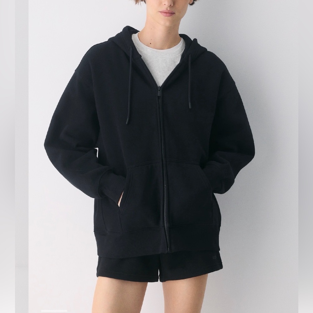 Aritzia Sweatfleece Boyfriend Zip Hoodie